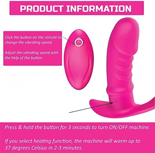 Home And Beyond Remote Control Vibrator Dildo, Waterproof Wearable Wireless Sexual Pleasure Tools For Women, Clitoris & G-Spot Stimulation | Adult Sex Toys For Women | Purple - Image 2