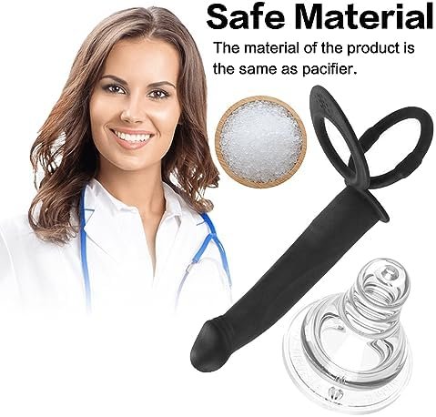 Strap On Vibrating Dildo With Penis Rings Double Penetration Anal Sex Plug Dual Penetration Dildo Vibrator With Cock Rings For Men Sex Enhance, Silicone Butt Plug Strap On Adult Sex Toys For Couples - Image 3
