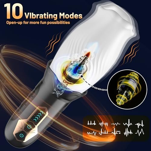 Sex Toys For Men Automatic Male Masturbator, Male Sex Toys Masturbators Cup With 5 Two-Way Rotating & 10 Vibrating Modes, Adult Toys Electric Pocket Pussy Male Stroker Blowjobsex Machine For Men - Image 3