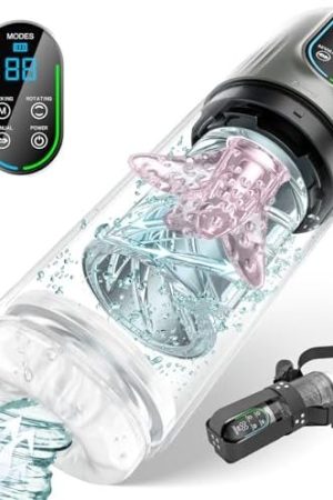Automatic Male Masturbator Sex Toys For Men - Penis Pump Adult Male Sex Toys With 7 Sucking & Rotating & Licking Modes, Led Display Pocket Pussy Male Stroker, Blowjob Sex Machine Mens Sex Toys Men