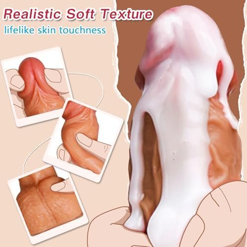 Thrusting Dildo Vibrator Sex Toys For Women, 8.7" Thick Vibrating Dildos Adult Toys With For G Spot Stimulation, Soft Glans Big Anal Realistic Dildo With Remote Control Adult Sex Toy For Women - Image 3