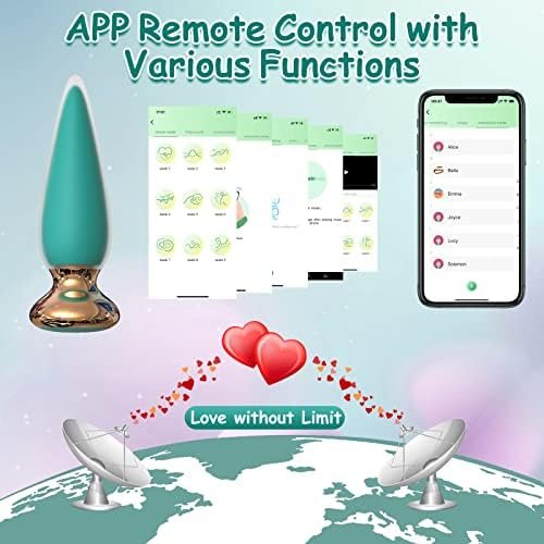 App & Remote Control Anal Butt Vibrator Prostate Massager, 9 Classic Vibrating Modes G-Spot Rechargeable App Plug Adult Sex Toys For Men Couple - Image 3