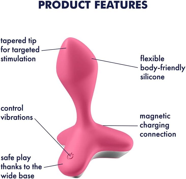 Satisfyer Game Changer Anal Vibrator - Vibrating Anal Sex Toy, Butt Plug, Prostate Stimulator Toys, Anal Dildo With Wide Base - Waterproof, Rechargeable (Pink) - Image 2