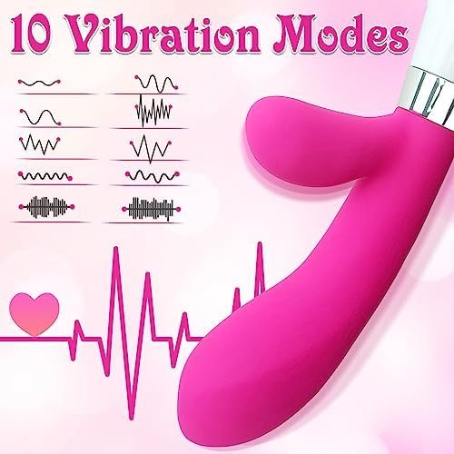 G-Spot Rabbit Vibrator Dildo Clitoris Stimulator, Silicone Nipple Massager With 10 Vibration Modes For Women, Waterproof Adult Sex Toys For Couples - Image 2