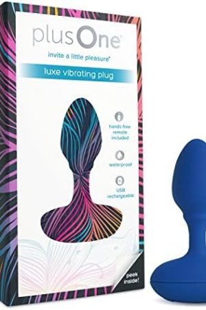 Plusone Luxe Vibrating Plug - Made Of Body-Safe Silicone, Fully Waterproof, Usb Rechargeable - Butt Plug With 10 Vibration Settings