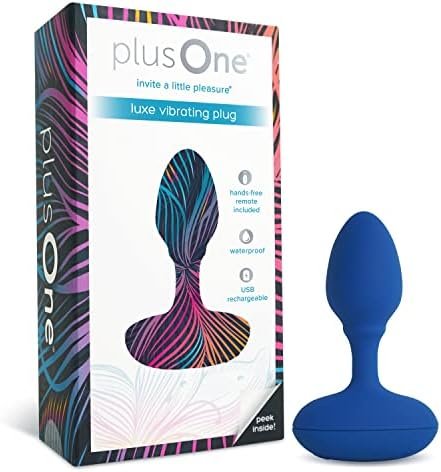 Plusone Luxe Vibrating Plug - Made Of Body-Safe Silicone, Fully Waterproof, Usb Rechargeable - Butt Plug With 10 Vibration Settings
