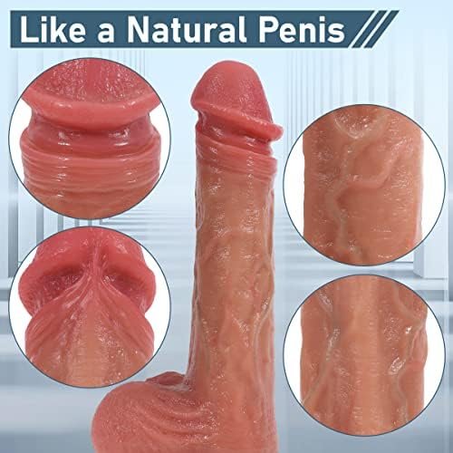 Dildobro Realistic Dildo 9 Inch Dildos For Hands-Free Play Silicone Dildo Anal Dildo Sex Toys With Suction Cup Dildos For Women Flesh - Image 2