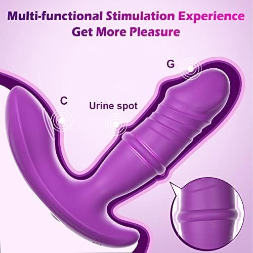 Thrusting Dildo Wearable G Spot Vibrator Adult Sex Toys For Women, App & Remote Control Clitoral Stimulation Butterfly Panty Vibrator With 9 Pat Modes And 9 Thrusting Vibrations For Couple - Image 3