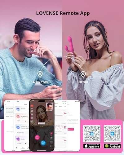Lovense Nora Rabbit Vibrator With App Control, Pink Thrusting Vibrator Rabbit With Dual Motor, Clitoral Stimulator Dildo Massager, Sex Toys For Women With Smartphone Wireless Bluetooth - Image 2