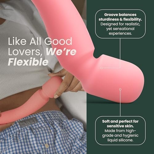 Quinn Wellness Adult Sex Toy Groove - Dual-Sided Heating Vibrator Wand - 12 Modes & 5 Speeds On Head & Tail - G-Spot & Clitoral Stimulator For Women - Rechargeable Waterproof Sexual Massager - Peach - Image 3