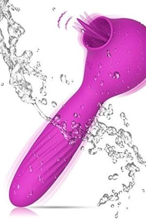Clitoral Vibrators With Thrusting Vibrator For Women 10 Lick Modes G Spot Vibrator Sex Toys Tongue Licking Vibrator Stimulator Massager Adult Sex Toys For Women Couples-Purple