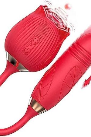 Rose Sex Stimulator For Women, Clitoral Nipple Vibrator With 9 Modes,Vibrating Personal Massager-Sex G Spot Toys Female Couples-Adult Toy (Purple), 1.0 Count