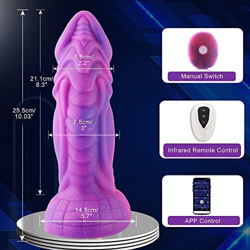 Wildolo Silicone Vibrator, App/Remote/Key 3 In 1 Control Dildo, Vibrator With 10 Vibration Modes - Image 2