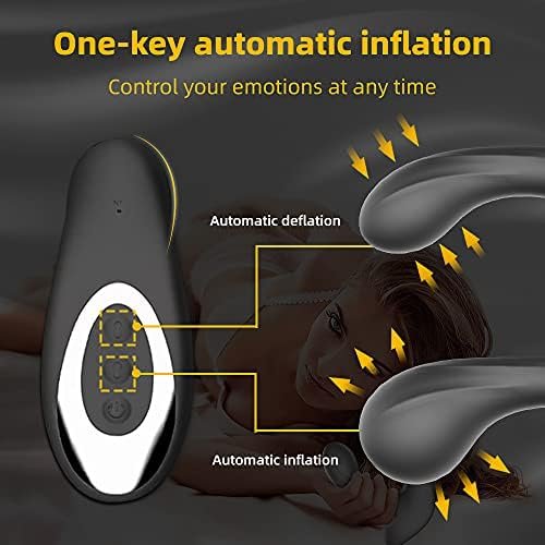 Automatic Inflatable Anal Vibrator With Self-Inflatable Prostate Massager, Two-Headed Massage Vibration And Flapping, Inflatable Butt Plug For Unisex G-Spot Vibrator Anal Sex Toy - Image 3