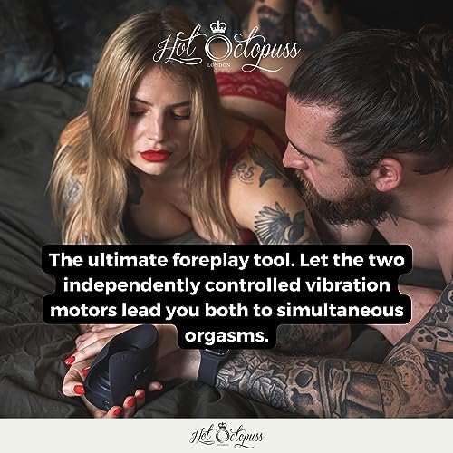 Hot Octopuss | Pulse Duo Lux Couples Vibrator | Male Sex Toys | Powerful Pleasure Massager | Solo & Couple'S Play | Remote Control | 6 Vibration Patterns | 100% Waterproof | Fast Usb Charging - Image 3