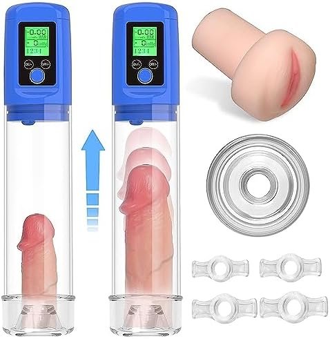 Male Sex Toys Electric Penis Pump, Automatic Vacuum Penis Enlarger Sleeve With Pocket Pussy, 4 Suction Rechargeable Male Masturbator Penis Extender Sex Toy For Men Bigger Stronger Adult Toys