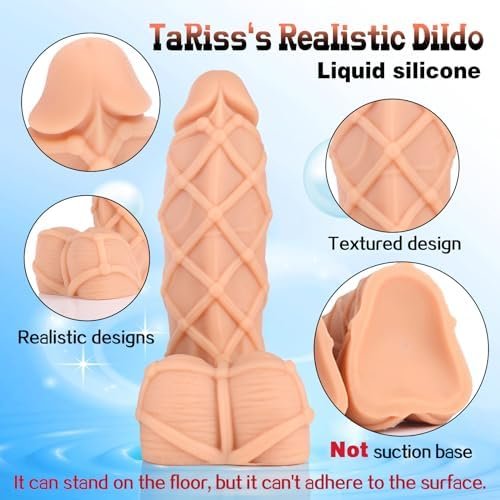 Tariss'S Silicone Anal Dildo Soft Anal Plug Textured Sex Toy For Anus Dilation For Men Women Couple Beige Xxl 11.81 Inch - Image 2
