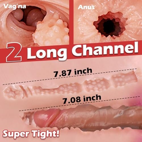 Sex Doll Male Sex Toy Pocket Pussy For Men, Joyfullab 4.9Lb Mini Sex Doll Ass Female Body Torso Male Masturbator With Realistic Vagina Anal Sex Stroker (9.4X7.8X5.5In, 4.9Lb) - Image 2