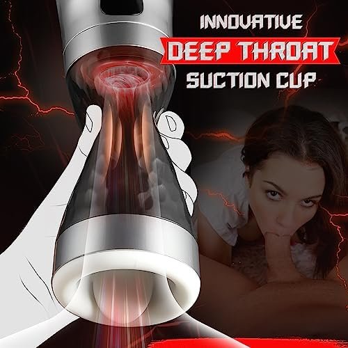 Deep Throat Automatic Male Masturbator Cup With 5 Squeeze Modes, Vibrating Sucking Male Stroker With Realistic Mouth Tunnel, Ulovime Blowjob Adult Male Sex Toy For Men Masturbation - Image 3