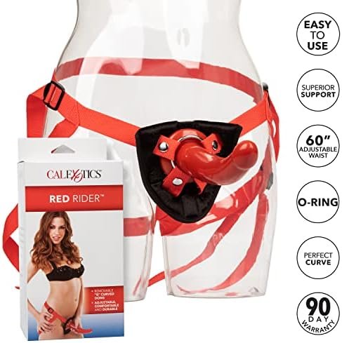 Calexotics Sophia'S Red Rider Harness With Dong, Se-7658-11-3 - Image 2