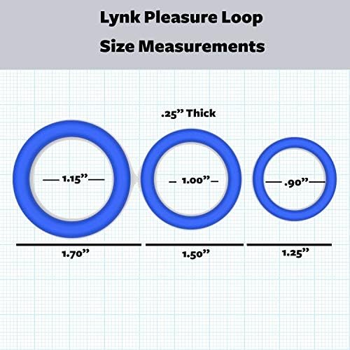 Lynk Pleasure Products Silicone Cock Ring Erection Enhancing 3 Pack Black, Medical Grade Silicone Penis Enhancer Set For Men, Last Longer & Get Harder - Image 2
