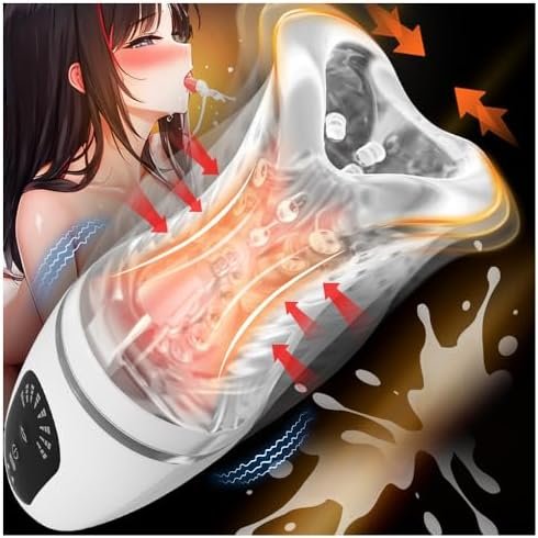 Triple Motor Automatic Male Masturbator Cup Oral Male Sex Toy, 5 Biting & 8 Vibrating Penis Stroker, Blowjob Glans Vibrator With Realistic Throat Structure Adult Sex Toys Pocket Pussy For Men Pleasure