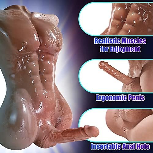 Penis Doll With Male Torso, Realistic Sex Doll With 7 Inch Flexible Penis For Women Gay, Female Masturbation Sex Toys Love Doll - Image 3