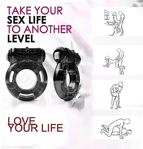 Vibrating Cock Ring - Male Sex Toys 4 Penis Ring Vibrator With Clitoral Vibrator, Sex Toys For Adult Couples, Penis Ring For Men For Better Stronger Erection (Male Sex Toys) - Image 3