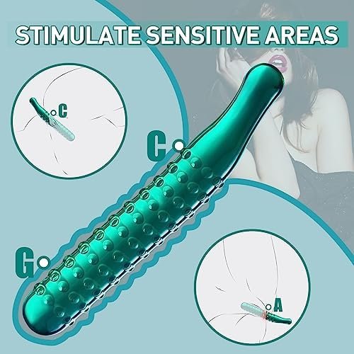 Clear Dildo G Spot Sex Toy - 9.25 Inch Pleasure Wand With Massage Beads Texture Anal Dildos Stimulator Sex Toys For Women, Unique Shape Dildos Masturbator Adult Toys For Couple Gay - Image 3