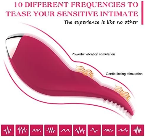 Panty Vibrator Clitoral Licking For Women With 10 Vibration Modes,2 In1 Licking & Remote Control Vibrators,Waterproof Wearable Rose Vibrator,Clitoral Stimulator For Couples,Adult Sex Toys For Women - Image 2