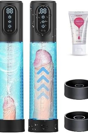 Water Penis Pump Sex Toys - Male Electric Penis Enlargement Extend Pump With 3 Automatic Suction Modes & 3 Intensities For Men Stronger Bigger Erections Adult Penis Vacuum Pumps & Enlargers