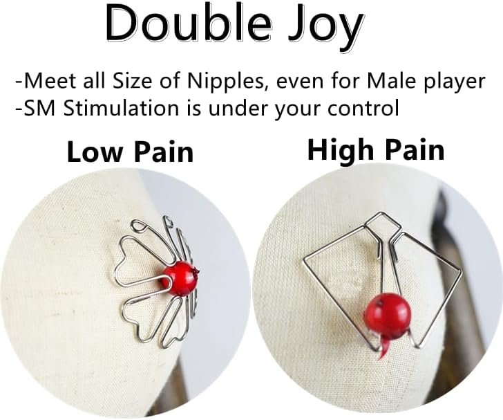 Adult Invisible Nipple Pinches, Adjustable Non-Piercing Nipple Clamp Breast Clips, Bdsm Foreplay Flirting Clitoral Clamp Toys For Women Female Men Male Unisex Couples (A) - Image 3