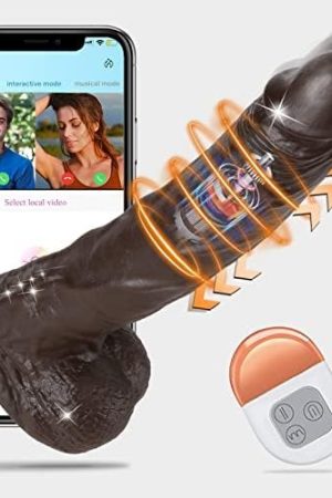 9.6" Wriggling Thrusting G Spot Dildo Vibrator, Remote Control Vibrating Dildos Sex Toys, Heating Big Anal Silicone Dildo Sex Toy Machine With Suction Cup, Realistic Dildos Vibrators For Women Men