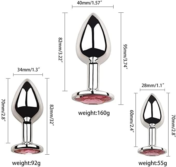 Anal Plug Anal Beads Buttplug But Plug Sex Toys Plug Anal Jugetes Sexuales Anal Trainer Luxury Jewelry Design Fetish Anal Butt Plug Adult Toys Butt Toys But Plug For Women Butt Plus Beginners Set - Image 3