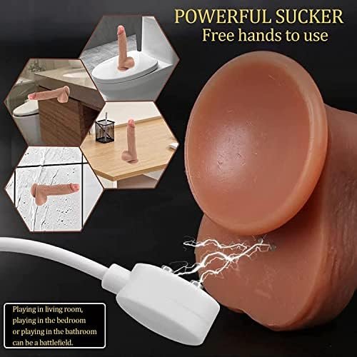 Thrust Heated Dildo, Vibrators 2023 Upgrade Powerful Dildo For Women And Men With Strong Suction Cup 4 In 1 Vibrating Dildos 8.6 Inch Remote Control Adult Sex Toys For Pussy Anal Play - Image 3