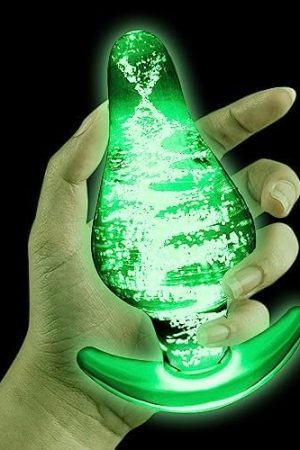 Large Butt Plug,Crystal Glass Anal Plug,Anal Trainer,Bum Plug Bomb Plug,Anal Expander Training Sex Toys,Anal Masturbation For Beginner Advanced Adult Men Women Gay And Couples (Clear Glass)