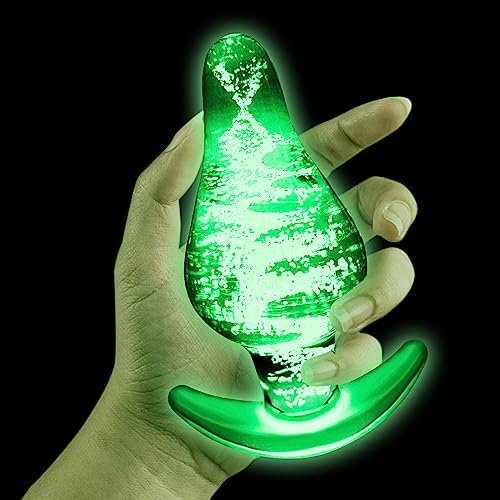 Large Butt Plug,Crystal Glass Anal Plug,Anal Trainer,Bum Plug Bomb Plug,Anal Expander Training Sex Toys,Anal Masturbation For Beginner Advanced Adult Men Women Gay And Couples (Clear Glass)