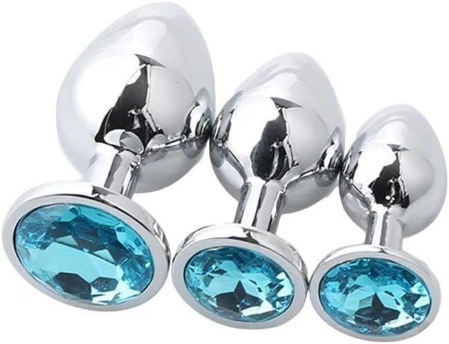 Steel Butt Plug Set Adult Sensory Toys For Women Fetish Anal Sexual Stimulation Beginner Trainer Kit (White) - Image 2