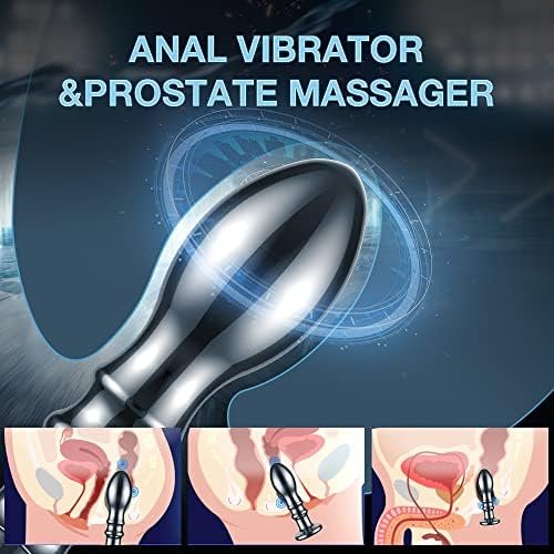 Vibrating Butt Plug Metal Anal Vibrator With 10 Vibration Modes For Prostate Massager,Anal Plug Toy Remote Control For Anal Stimulation,Anal Sex Toys For Men, Women And Couples - Image 3