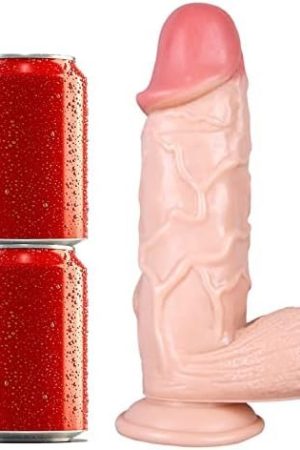 Huge Realistic Dildo, Soft Silicone Dildo With Strong Suction Cup For Hands-Free Play, Adult Sex Toys For Anal Play, Big Adult Sex Toys For Women & Men
