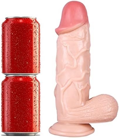 Huge Realistic Dildo, Soft Silicone Dildo With Strong Suction Cup For Hands-Free Play, Adult Sex Toys For Anal Play, Big Adult Sex Toys For Women & Men