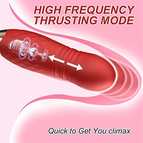 Sumeber Rose Sex Stimulator For Women, Rose Toy With 10 Thrusting & Vibration Modes, Rose Toy Vibrator For Women With Thrusting Dildo, Sex Toys With Clitoral Tongue For Female Sex Pleasure - Image 3