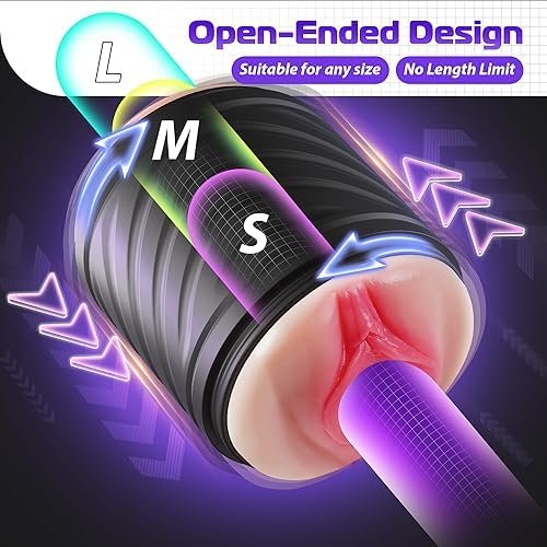 Male Masturbator Sex Toys For Men, Lifelike Adult Male Sex Toys 10 Vibrations, Sex Toy For Men Open-Ended Penis Pump Fleshy Textured Adult Toys For Men, Sex Machine Male Vibrators Stroker Realistic - Image 3