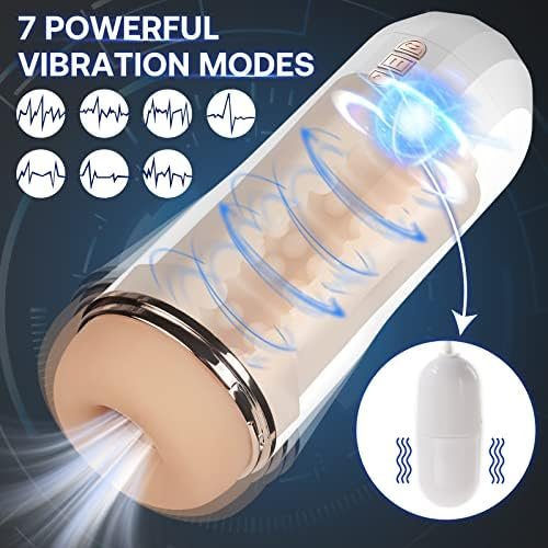 Automatic Male Masturbator Sucking Toys, 5 Sucking Modes & 7 Vibrations Male Masturbation Cup Electric Pocket Pussy Male Stroker For Penis Stimulation, Blowjob Male Sex Toys For Men - Image 2