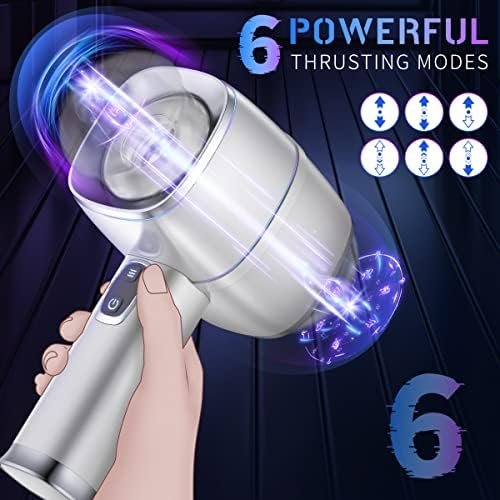 Automatic Male Masturbator,Open-Ended Stroker With 6 Thrusting Modes Male Sex Toy, Pocket Pussy Male Masturbator Cup Penis Trainer With 3D Realistic Vagina, Blowjob Toy For Men Adult Sex Pleasure - Image 2
