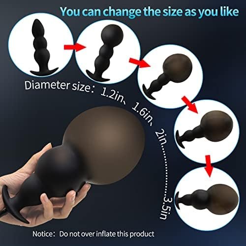 Silicone Expand Inflatable Anal Plug,Body-Safe Medical Grade Waterproof Butt Sex Toy, Anal Plug Sex Toy, Stretch Anal With Quick Release Valve, Suitable For Beginners And Advanced Users - Image 3