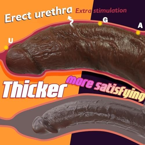 Clear Big Realistic Dildo - 8 Inch Thick Suction Cup Dildos For G-Spot And Anal Play, Lifelike Penis For Hands-Free Play Sustory Adult Sex Toys For Women And Men - Image 2