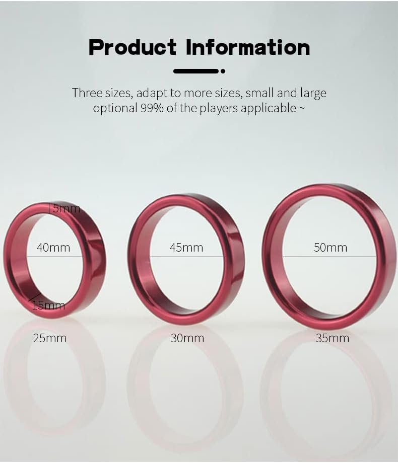 Runyu Cock Ring, Metal Penis Ring Male Cockring Penis Glans Loop Bdsm Sex Toy For Men, Gold 45Mm - Image 2