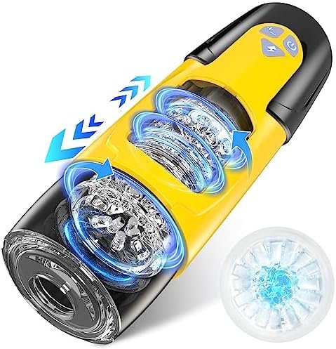 Sex Toys For Men Automatic Male Masturbator, Male Sex Toys Masturbators Cup With 7 Thrusting &Rotating Modes For Penis Stimulation, Electric Pocket Pussy Male Stroker, Adult Sex Toy With Suction Base