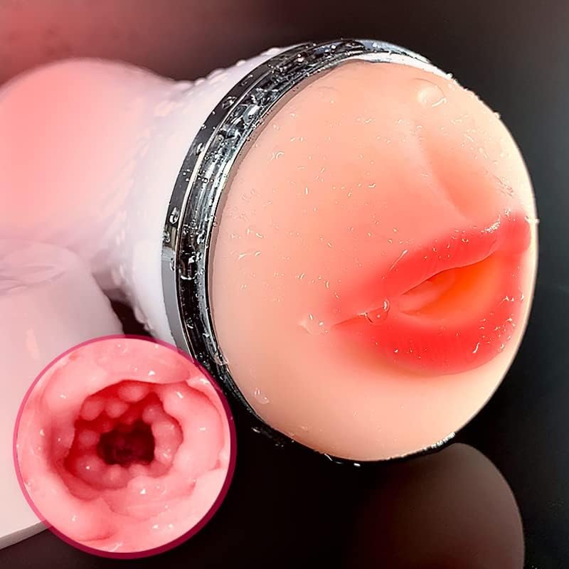 Textured Pussy And Mouth Male Masturbators Cup Double Side Pocket Toy With Pocket Pussy 3D Realistic Sleeve Adult Toys Gift Male Sex Toys For Men - Image 3